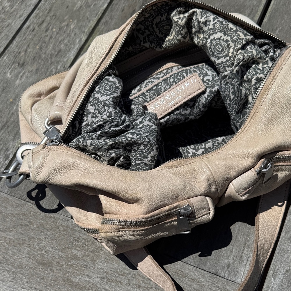 LIEBESKIND Berlin beige leather bag/satchel/overnighter
